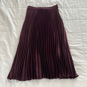 Purple midi skirt